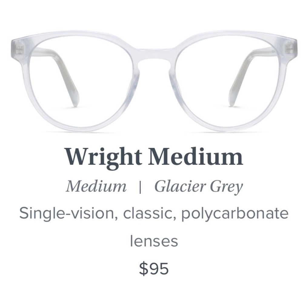 Wright Glacier Gray Medium (standard) width glasses
